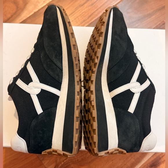 Veronica Beard Valentina Black/White Womens Sneakers Size 7.5 - Picture 6 of 9